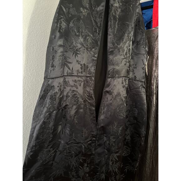 SAU LEE Jill Chinese Jacquard Pencil Dress in Black - Picture 6 of 12